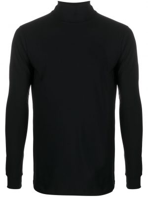 Camiseta de cuello vuelto Raf Simons negro
