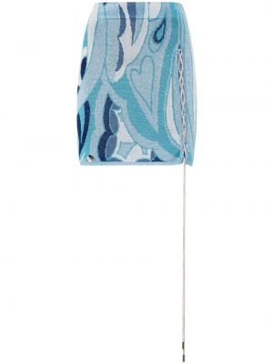 Mini spódniczka Philipp Plein niebieska