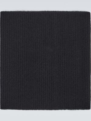 Bufanda de cachemir con estampado de cachemira Auralee negro