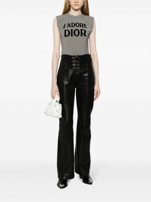 Top w kratkę z dżerseju Christian Dior