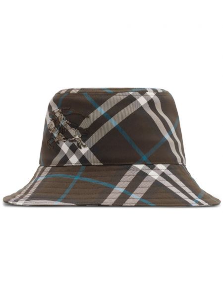 Casquette à carreaux Burberry marron