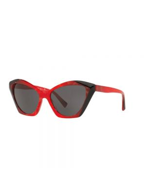 Czerwone okulary przeciwsłoneczne Alain Mikli