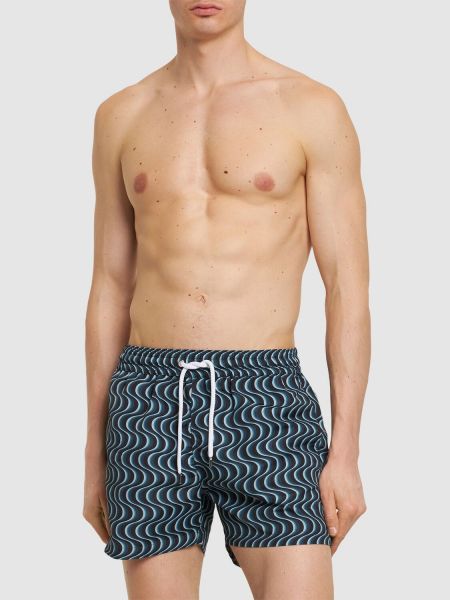 Pantalones cortos con estampado Frescobol Carioca azul