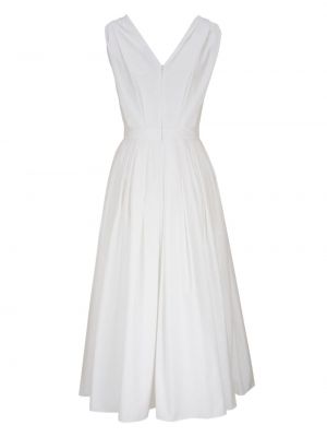 Kleid mit plisseefalten Alexander Mcqueen weiß
