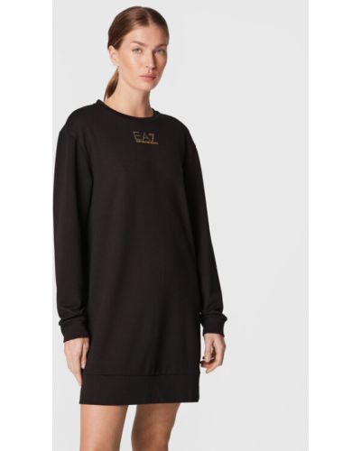 EA7 Emporio Armani Hétköznapi ruha 6LTA53 TJ9RZ 1200 Fekete Regular Fit