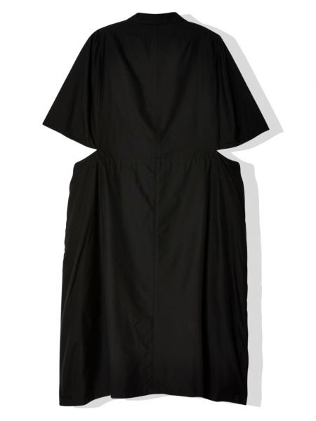 Bavlněné košilové šaty Noir Kei Ninomiya černé