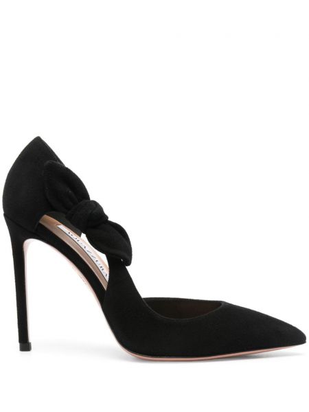 Ruskind sløjfe pumps Aquazzura sort