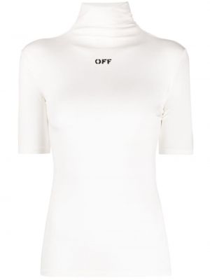 Тениска с принт Off-white бяло