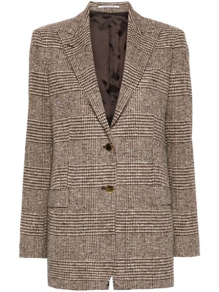 Tweed blazer Tagliatore brun