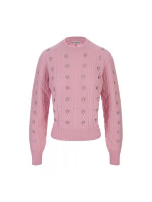Różowy sweter Paco Rabanne