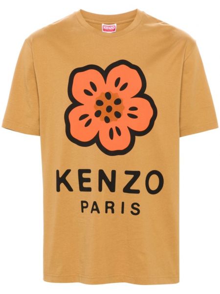 Blomstret t-shirt Kenzo brun