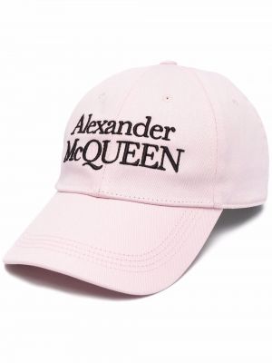 Cap mit stickerei Alexander Mcqueen pink
