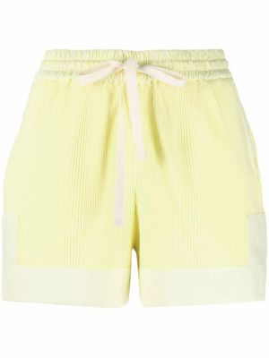 Bomull shorts Jil Sander gul