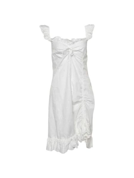 Sukienka bawełniana Moschino Pre-owned biała