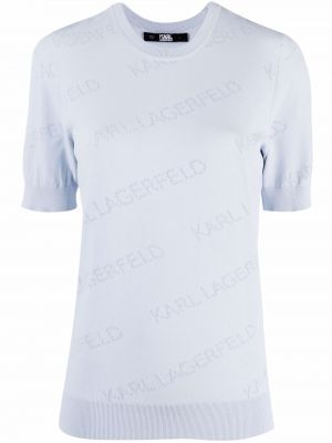 Camiseta con estampado Karl Lagerfeld azul