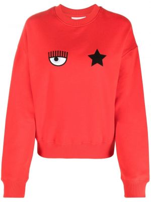 Brodert sweatshirt Chiara Ferragni rød