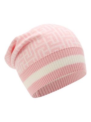 Шерстяная шапка Balmain розовая