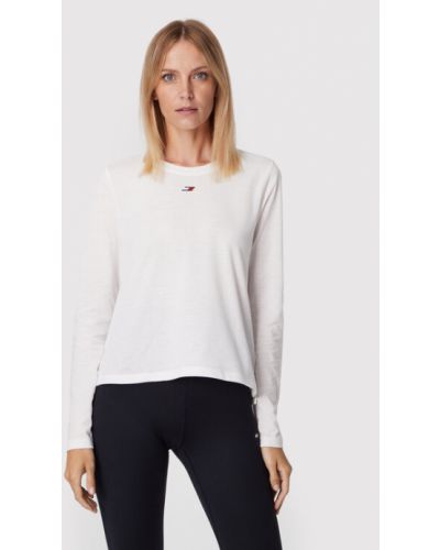 Tommy Hilfiger Bluză Mesh S10S101536 Alb Regular Fit