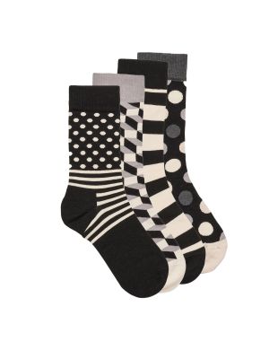 Podkolenky Happy Socks černé