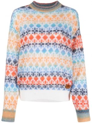 Pull en tricot col rond Dsquared2 blanc