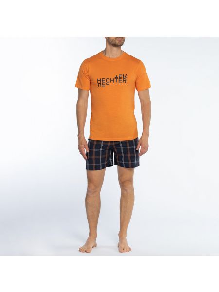 Pijama de cuello redondo Daniel Hechter Lingerie naranja