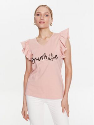 Priliehavé tričko Marc Aurel ružová
