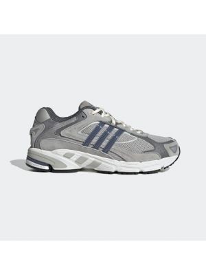 Chaussures de ville en cuir Adidas gris