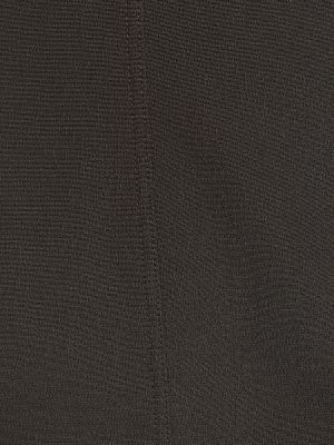 Robe mi-longue en coton Rick Owens noir