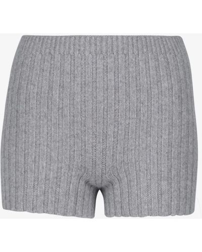 Shorts en laine en cachemire Erdem gris