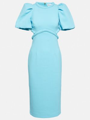 Платье миди из крепа Rebecca Vallance синий