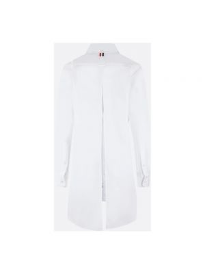 Blusa de algodón oversized Thom Browne blanco