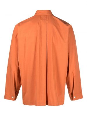 Medvilninė marškiniai Homme Plissé Issey Miyake oranžinė