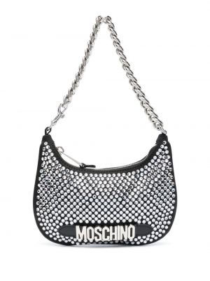 Чанта за ръка с кристали Moschino