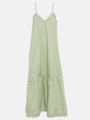 Bavlněné midi šaty Juliet Dunn - zelená