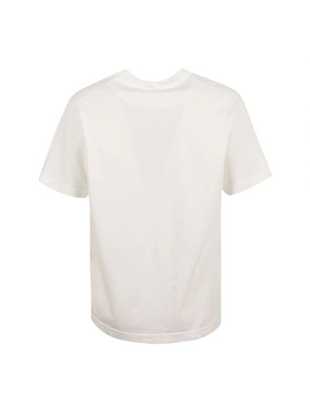 Camisa de algodón de tela jersey Stone Island blanco