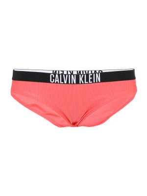 Calvin Klein Swimwear Plus Bikinové nohavičky  marhuľová / čierna / biela