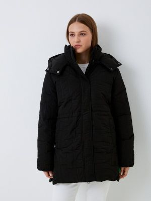Утепленная демисезонная куртка Desigual черная