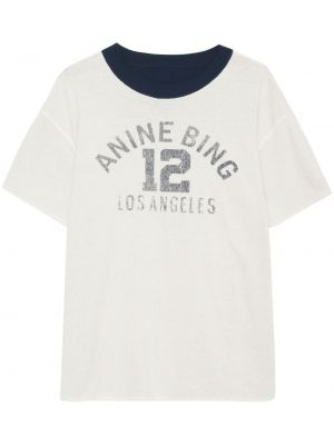 Beidseitig tragbare t-shirt mit print Anine Bing