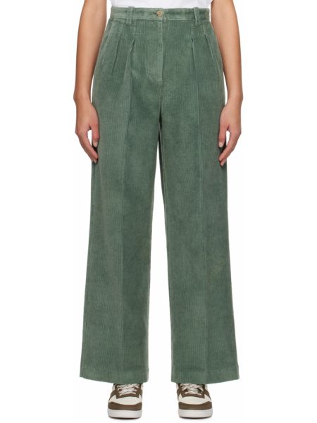 Зеленые брюки A.p.c.