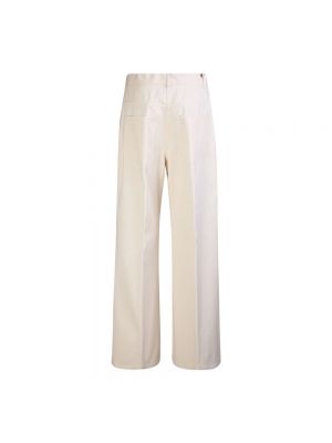 Pantalones de algodón Moncler blanco