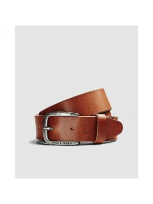 Cinturón de cuero Jack&jones marrón