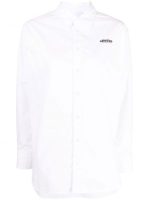 Camicia con stampa Chocoolate bianco