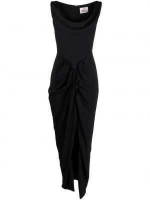 Haljina s draperijom Vivienne Westwood crna