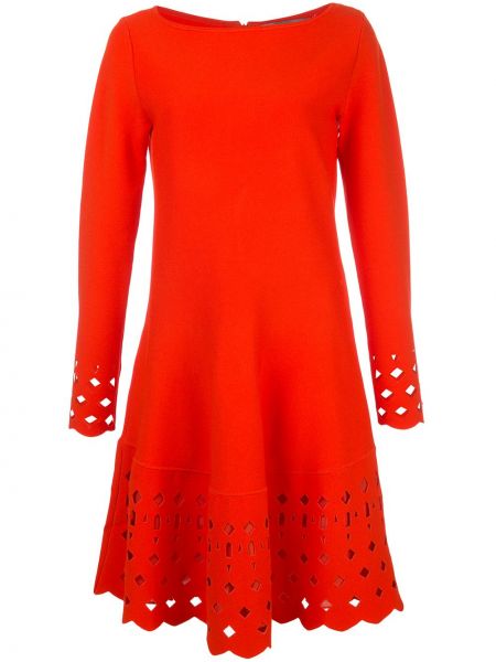 Прямое платье Lela Rose, оранжевое