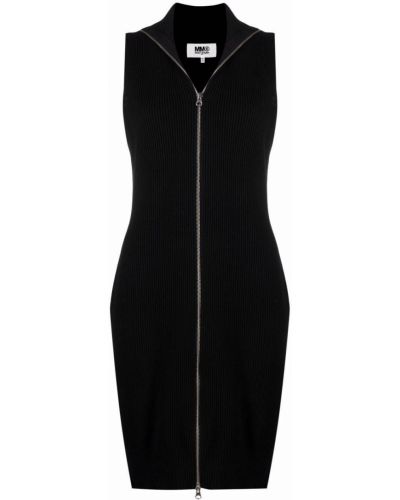 Mini vestido con cremallera Mm6 Maison Margiela negro