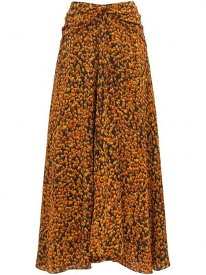 Puzdrová sukňa s potlačou s abstraktným vzorom Altuzarra