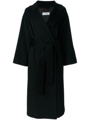 Mantel ausgestellt Alberto Biani schwarz