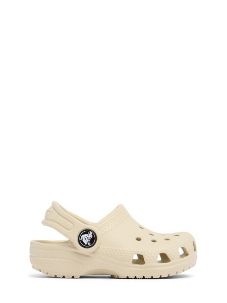 Klassisk sandaler med reim for jenter Crocs beige