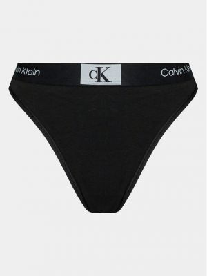 Бразилски бикини с висока талия Calvin Klein Underwear черно