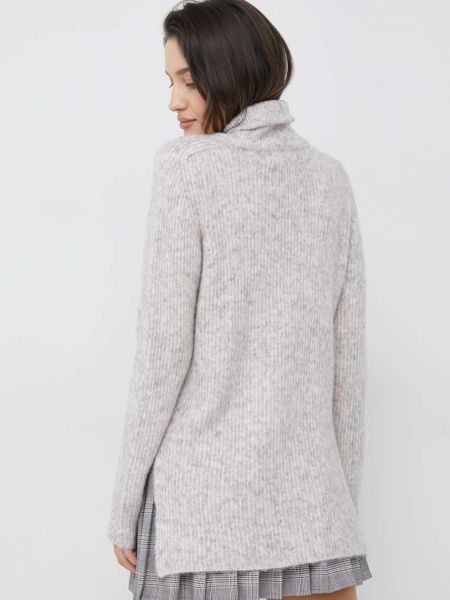 Vlněný svetr Vero Moda šedý